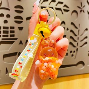 Nouveau Porte-clés Créatif Ours Mignon à Paillettes Liquides, Ballons Flottants Colorés, Pendentif de Sac pour Fille, Cadeaux - Product Image 3