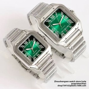 Montre mécanique automatique Carsandux <span class=keywords><strong>Dumont</strong></span> Rome pour homme, cadran bleu, mouvement à aiguilles, fermoir papillon - Product Image 4