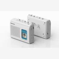 Lecteur de cassette blanc personnalisé en usine avec fonction d'inversion automatique, radio AM/FM, convertisseur MP3, haut-parleur intégré, enregistreur Walkman portable