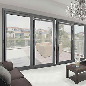 Balcón exterior de vidrio de doble capa Balcón exterior Puerta horizontal de doble vidrio Puerta corrediza de <span class=keywords><strong>terraza</strong></span> - Product Image 3