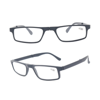 TR90 lunettes pliantes économiques lunettes de lecture pliantes avec étui PC Transparent noir pliable étui à lunettes de lecture boîte