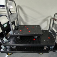 Chariot de vente pliable BC-257, hauteur de déchargement personnalisable, capacité de charge de 300 kg, chariot à panneaux, chariot à roulettes, chariot à outils