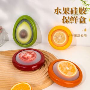 Silicone Fruit Sealed Storage Box, Food-Grade Fresh-Keeping <b>Container</b> for Cut Fruits & Vegetables, <b>Refrigerator</b> Organizer - Product Image 4