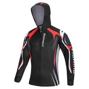 男性用,カスタムクイックドライサイクリングジャケットパーカー通気性長袖トーナメント昇華釣りジャージー - Product Image 5