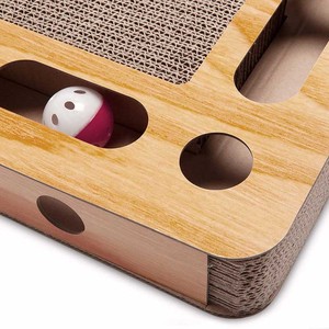 Đồ nội thất vật nuôi mèo Mèo Con Đồ chơi tương tác bận rộn hộp hình chữ nhật sóng mèo scratcher - Product Image 4