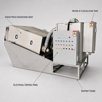 Nouvelle presse à vis de déshydratation pour la séparation solide-liquide, déshydrateur efficace pour boues et eaux usées, garantie 1 an