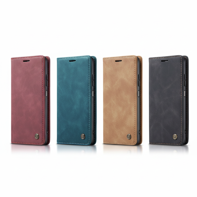 CaseMe Retro Classic Magnetic PU Leather Wallet Shockproof Embossed Flip Card Slot Holder Case for 13