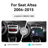 ZWNAV 11.5 Écran tactile Android GPS Navigator pour Seat Altea 2004-2015 avec CarPlay Android Auto 5G/WiFi Carte mondiale