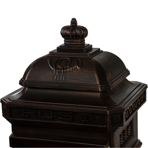 Buzones de <span class=keywords><strong>correos</strong></span> de aluminio clásico de Londres de estilo europeo, buzón de pie independiente decorativo de León, revestimiento en polvo impermeable - Product Image 4