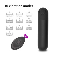 Großhandel 10-Frequenz Fernbedienung USB-Aufladung Bullet Vibrator für Frauen Tragbares Ei-Vibrator Erwachsenenprodukt Sexspielzeug
