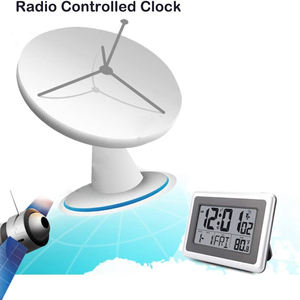 Reloj Despertador de Pared Inteligente, Rústico, Eléctrico, Controlado por Radio, Atómico, Digital, Funciona con Batería, con Función de Repetición, Temperatura Interior, Fecha y Día de la Semana - Product Image 5