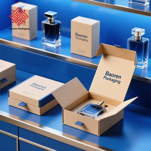 Baoren Personalized Round Solid Air Freshener Perfume Empty Gifts Boxes <b>Design</b> Recyclable Paper <b>Packaging</b> Box for Men's Perfume - Product Image 4