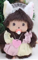 Promotion jouet japonais Kawaii Munchki peluche Animal dessin animé Figure mignon 15cm nouveau singe Mon Chichi bébé Peluches poupée en peluche