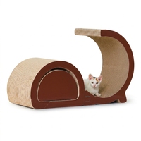 Présentoir personnalisable en carton ondulé pour griffoir à chat, support recyclable en papier pour griffoir pour animaux de compagnie pour magasin de détail