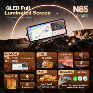 ระบบนำทาง GPS ในรถยนต์แบบยูนิเวอร์แซล หน้าจอแอนดรอยด์ 12.3 นิ้ว สำหรับรถยนต์โตโยต้า แคมรี่ ปี 2012-2014 เครื่องเล่นวิทยุในรถยนต์สีดำเงา - Product Image 5