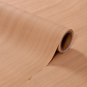 <span class=keywords><strong>Film</strong></span> PVC auto-adhésif à grain de bois foncé, imperméable et résistant à l'huile pour la décoration de meubles, 0,12 0,16 0,18 mm, couleur cerise - Product Image 4
