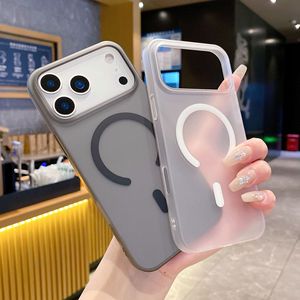 Custodia Magnetica Ultra Sottile Opaca Anti-impronta Antiurto Sottile Satinata per <span class=keywords><strong>iPhone</strong></span> 17 Pro Max 16 15 14 12 <span class=keywords><strong>11</strong></span> Economica - Product Image 3
