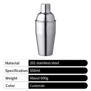 แก้วเชคค็อกเทลสแตนเลสสตีลคุณภาพสูง ปี 2026 ดีไซน์สวยงาม ปรับแต่งโลโก้ได้ - Product Image 4