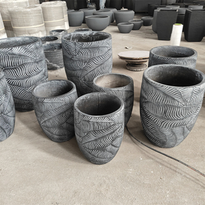 Pots en <span class=keywords><strong>pierre</strong></span> <span class=keywords><strong>de</strong></span> fibre décoratifs légers et durables <span class=keywords><strong>de</strong></span> l'usine <span class=keywords><strong>de</strong></span> Foshan, imitation <span class=keywords><strong>pierre</strong></span> naturelle, <span class=keywords><strong>pot</strong></span> à fleurs pour la maison, jardin extérieur, minimaliste - Product Image 5