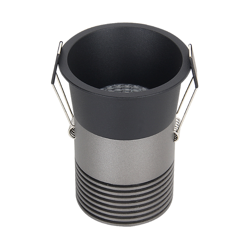 Высококачественный потолочный Точечный светильник COB Ra80, без мерцания, встроенный мини-прожектор, узкий луч, светодиодный светильник 12 Вт