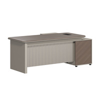 Bureau de direction rectangulaire moderne de luxe pour PDG - Design personnalisable, durable et écologique - Mobilier de bureau à domicile