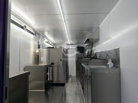 Remorque de restauration mobile entièrement ouverte, sur mesure, à 2 étages, avec équipement, pour la vente de nourriture