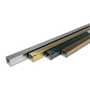 Diseño moderno Espejo de acero inoxidable 8K U Perfil de <span class=keywords><strong>canal</strong></span> de acero para pared de vidrio Venta de fábrica - Product Image 4