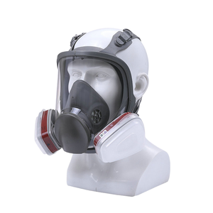 Maschera Respiratoria Professionale Integrale a 3 Strati in Poliestere Antiappannamento con Doppi Filtri Protezione dalla Polvere Riutilizzabile Lavabile Vestibilità Confortevole - Product Image 1