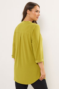 Hawaii mùa hè mặc 3/4 tay áo sơ mi nút đóng cửa V cổ tùy chỉnh in phụ nữ áo - Product Image 5