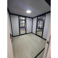 Casa Contenedor Dúplex Expandible con Entresuelo, Casa Modular Multifamiliar, Contenedor Tipo Cobertizo, Casa Portátil de Dos Pisos