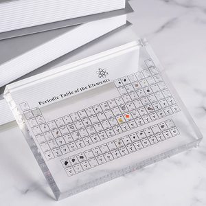 アクリル内部の実際の要素を含む周期表要素を含む周期表表示教育ツール学生教師ギフトクラフト - Product Image 2