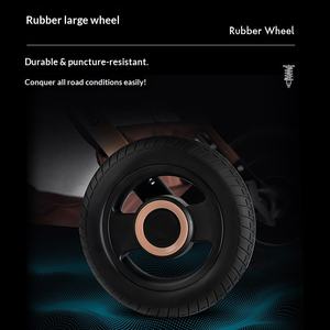 <span class=keywords><strong>Poussette</strong></span> Métallique Réversible à Haute Visibilité, Pliage Léger, Position Assise et Allongée, Rangement Facile à Une Touche, Roues en Caoutchouc, Écologique, Charge Maximale 20KG - Product Image 5