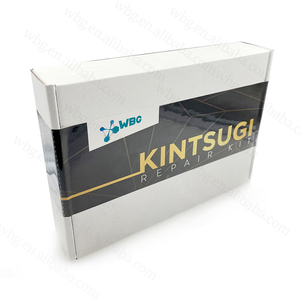 Kit de réparation de poterie DIY Kintsugi japonais WBG, poudre de pigment or pour réparation de tasses cassées, matelas - Product Image 4