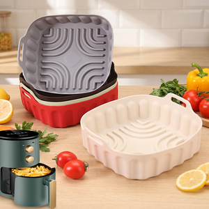 Forros cuadrados para <span class=keywords><strong>freidora</strong></span> <span class=keywords><strong>de</strong></span> <span class=keywords><strong>aire</strong></span> bandeja <span class=keywords><strong>de</strong></span> silicona para hornear y olla tapete <span class=keywords><strong>de</strong></span> silicona para hornear - Product Image 1