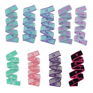 Kunden spezifische Yoga Pull Strap Belt Übungs bänder <span class=keywords><strong>Loop</strong></span> Digitale Widerstands bänder Yoga Stretch Belt für Pilates 10 Loops - Product Image 2