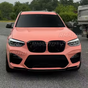 Front Bumper Spoiler <b>Lip</b> Gloss Black/Carbon Fiber Look Lower <b>Splitter</b> Guard Plate for BMW X3M X4M F97 F98 2019-2021 Car Styling - Product Image 5