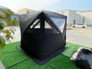 <span class=keywords><strong>Tente</strong></span> de sauna portable d'extérieur Warmfire, une chambre, en tissu Oxford imperméable, triple couche, pour 6 personnes, toutes saisons, camping, chasse, glace - Product Image 6