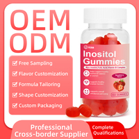Gummies à la fraise au myo-inositol pour soutenir l'équilibre hormonal sain et la fonction ovarienne chez la femme