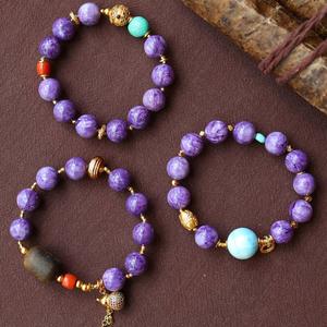 กำไลข้อมือคริสตัลหลากสีรูปทรงไม่สม่ำเสมอ งานแฮนด์เมดแท้จาก Vefiery Jewelry ประดับอัญมณีรูปหัวใจ ดีไซน์หรูหราสำหรับผู้หญิง เครื่องประดับบำบัดรักษา  สั่งซื้อขั้นต่ำจำนวนน้อย  รับสั่งแบบคละแบบ - Product Image 3