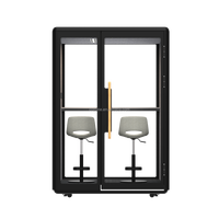 Cabine de collaboration acoustique moderne insonorisée CE pour deux personnes, 28 dB approuvée, couleur personnalisable pour hôtel et entrepôt