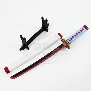 Espada Nichirin de <span class=keywords><strong>Shinobu</strong></span> Kocho, Hashira de los Insectos, Miniatura de 45 cm, No Afilada, para Cosplay y Decoración de Escritorio - Product Image 2