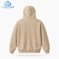 Sweat à capuche oversize 100 % coton avec fermeture éclair, poche kangourou, molleton bouclette épais 420 g/m², coupe carrée, quart de zip, unisexe