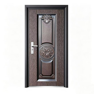 Porte de sécurité en acier, ouverture latérale extérieure, design traditionnel, isolation acoustique pour villa - Product Image 3