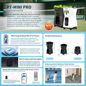 Máquina Inteligente Lanzapelotas de Tenis con Control por APP Pusun, Equipo de Entrenamiento de Pádel, Lanzador de <span class=keywords><strong>Pelotas</strong></span> de Tenis - Product Image 5