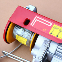 Palans électriques micro 220V avec crochet simple et double commutable, moteur en cuivre pur, télécommande pour levage en garage et à domicile