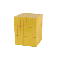 Ensemble de tables d'appoint en métal en forme de cube mosaïque artistique, empilables, avec revêtement antirouille, pour salle de bain, salon, appartement