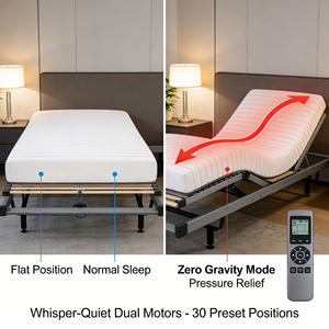 Cadre de lit en fer squelette électrique pour une personne seule avec moteur intelligent télécommande Design moderne pour une utilisation en hôtel - Product Image 2