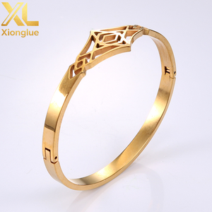 New Hot Stainless Steel <b>Bracelet</b> Metal Chain <b>Silver</b>/Gold Adjustable <b>Bangle</b> Popular Unisex Charm 316L Stainless Steel Jewelry - Product Image 1