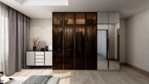 Armario organizador <span class=keywords><strong>de</strong></span> puerta <span class=keywords><strong>de</strong></span> madera, mueble funcional y barato para dormitorio - Product Image 6