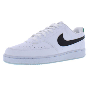 Chaussures Nike Court Vision Low Next Nature pour hommes Couleur : Blanc/Noir/Malachite/Blanc 100% authentiques - Product Image 1